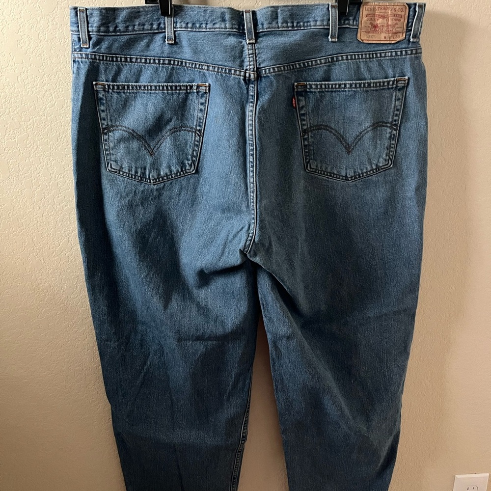 Levi’s Big & Tall Jeans | Waist 46 x Length 30 | 100% Cotton | Relaxed Fit - Picture 7 of 13